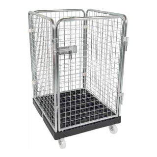 rolltainer® Rollbehälter ADB 1020 KU 724 x 815 mm 4-seitig 1 Tür