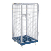 rolltainer® Rollbehälter ADB 1350 KU blau 724 x 815 mm 5-seitig 1 Tür Cr 3