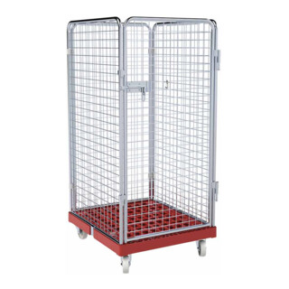 rolltainer® Rollbehälter ADB 1350 KU 724 x 815 mm 4-seitig 1 Tür