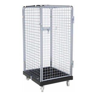 rolltainer® Rollbehälter ADB 1350 KU 724 x 815 mm 5-seitig 1 Tür Cr 3