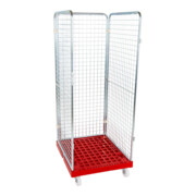 HMH rolltainer® Rollbehälter ADB 1600 KU rot 724 x 815 mm 3-seitig Cr 3