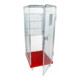 rolltainer® Rollbehälter ADB 1600 KU rot 724 x 815 mm 5-seitig 1 Tür 1 ZWB klappbar