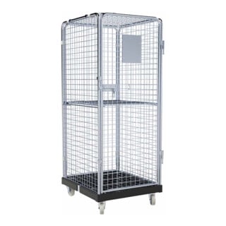 rolltainer® Rollbehälter ADB 1600 KU 724 x 815 mm 5-seitig 1 Tür 1 ZWB klappbar