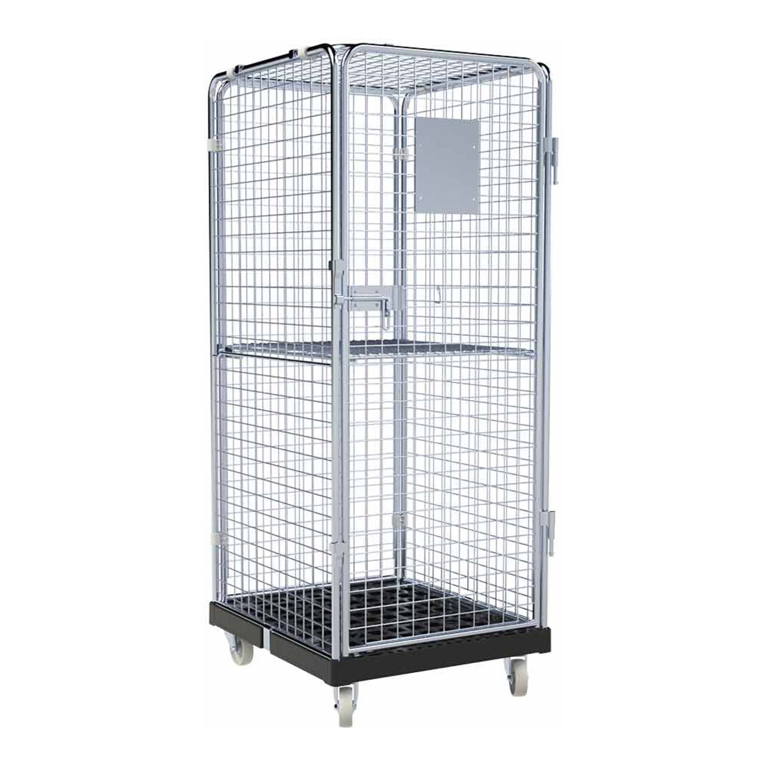 rolltainer® Rollbehälter ADB 1600 KU 724 x 815 mm 5-seitig 1 Tür 1 ZWB klappbar