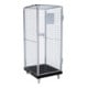 rolltainer® Rollbehälter ADB 1600 KU schwarz 724 x 815 mm 5-seitig 1 Tür