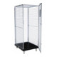 rolltainer® Rollbehälter ADB 1600 KU schwarz 724 x 815 mm 5-seitig 1 Tür