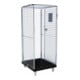 rolltainer® Rollbehälter ADB 1600 KU schwarz 724 x 815 mm 5-seitig 1 Tür