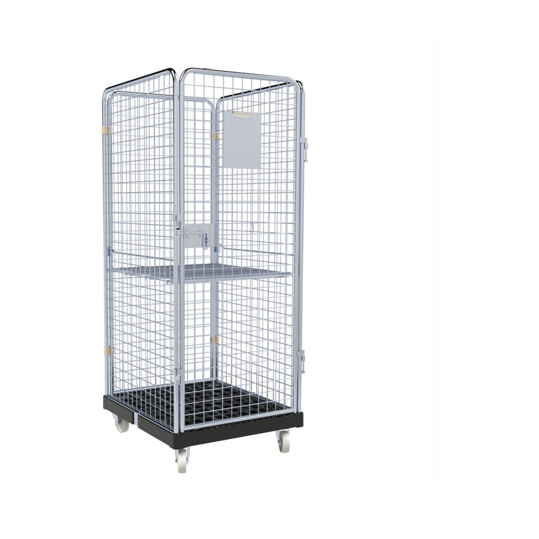 rolltainer® Rolltainer ADB "BASIC" 1600 C KU RC zwart 724 x 815 mm 4-zijdig 1 deur