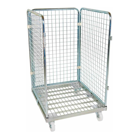 HMH rolltainer® Stahlbehälter ADB 1020 ME 710 x 800 mm 3-seitig Cr 3