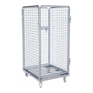 HMH rolltainer® Stahlbehälter ADB 1350 ME 710 x 800 mm 4-seitig 1 Tür Cr 3