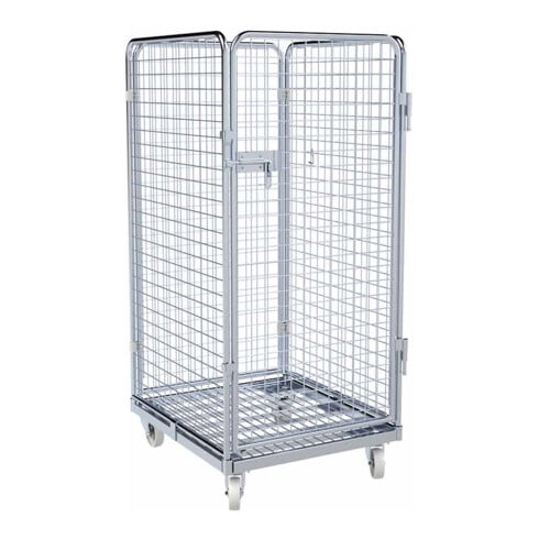 HMH rolltainer® Stahlbehälter ADB 1350 ME 710 x 800 mm 4-seitig 1 Tür Cr 3