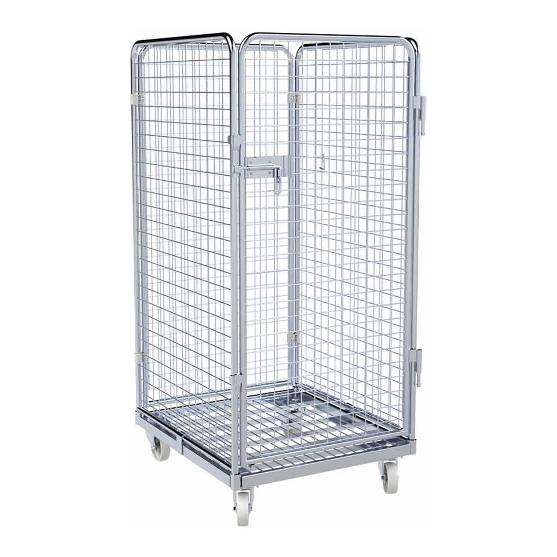 HMH rolltainer® Stahlbehälter ADB 1350 ME 710 x 800 mm 4-seitig 1 Tür Cr 3