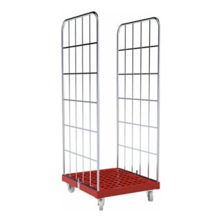 HMH rolltainer® Transportwagen 1650 KU rot 724 x 815 mm 2-seitig Cr 3