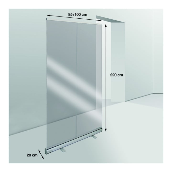 Rollup Eichner, protection hygiénique mobile, grand modèle