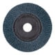 Rondelle à lamelles PFERD POLIFAN PFC 125x22,23 mm conique Z80 Ligne Uni PSF STEELOX Acier/Inox