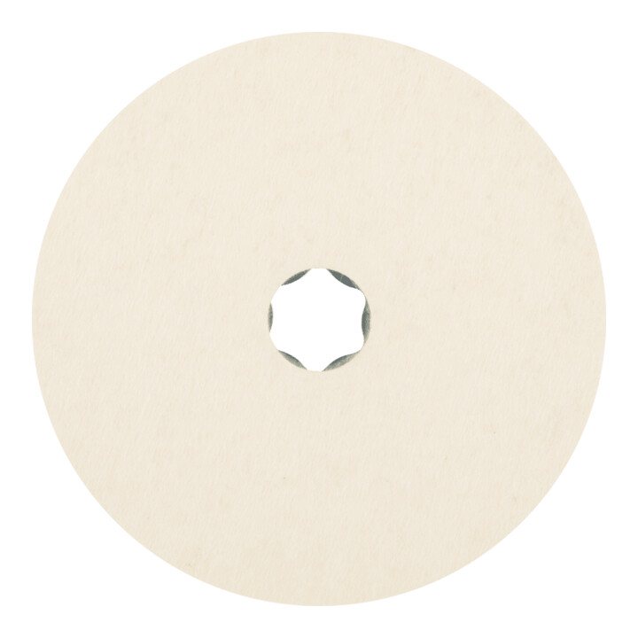 Rondelles de feutre PFERD COMBICLICK CC-FR diamètre 125 mm pour le prépolissage et le polissage miroir avec meuleuse d'angle