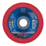 Rondelles dentelées PFERD POLIFAN PFR 125-M CO60 SGP CURVE STEELOX