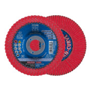 Rondelles dentelées PFERD POLIFAN PFR 125-M CO60 SGP CURVE STEELOX