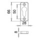 Rosace 1319/0003 alu.F1 épaisseur 5,5 mm PZ droit