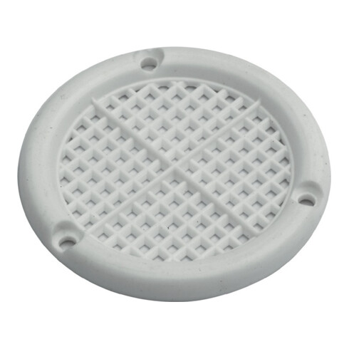 Rosace de ventilation diamètre 60mm plastique blanc à visser