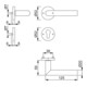 Rosaces Hoppe Ams.E1400Z/42KV/42KVS VA F69 rd.PZ DIN G/D D/D-3