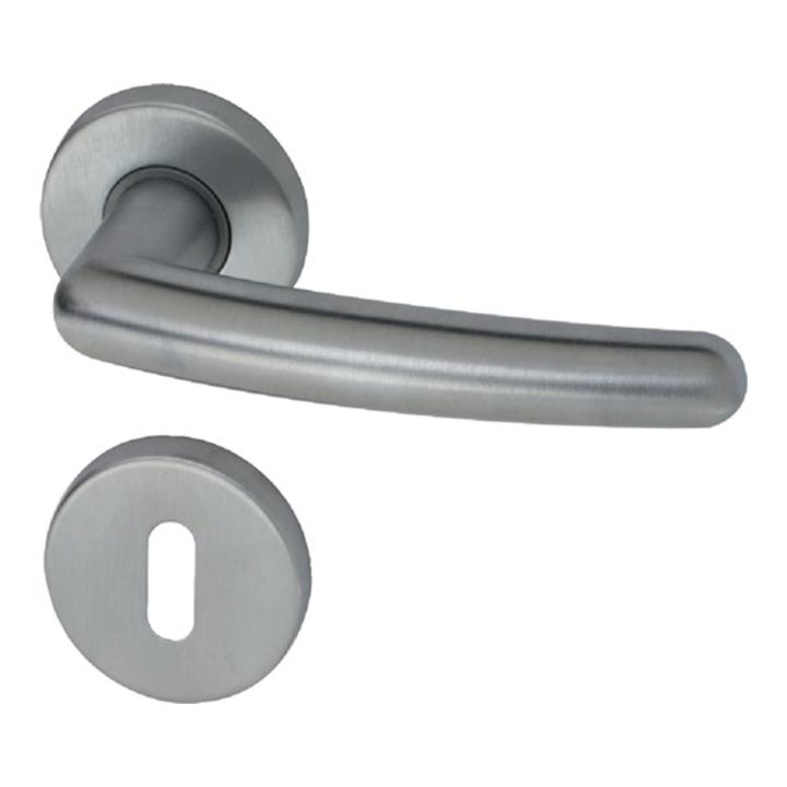 Rosetten-Drückergarnitur Waltham BB Vierkant 8mm Mattchrom