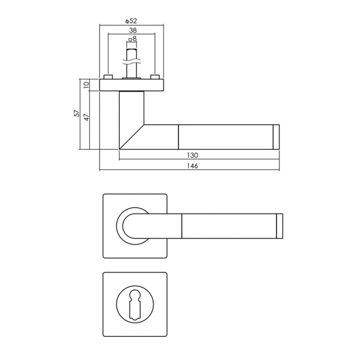 Rosettengrt.0023.170703 VA sw quad.OB DIN L/R D/D INTERSTEEL