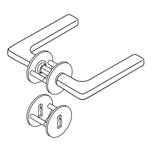 Rosettengrt.260XAL01.130 VA XA rd.BB DIN L/R D/D HEWI