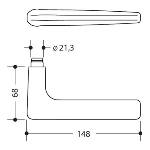 Rosettengrt.260XAL01.130 VA XA rd.BB DIN L/R D/D HEWI
