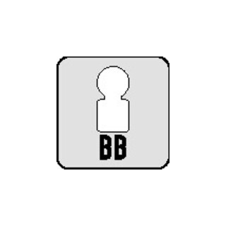 Rosettengrt.Bauhaus R MS 000 eck.BB DIN L/R D/D