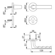 Rosettengrt.Hamburg 1700/42KB/42KBS F9714 PZ DIN L/R HOPPE-3
