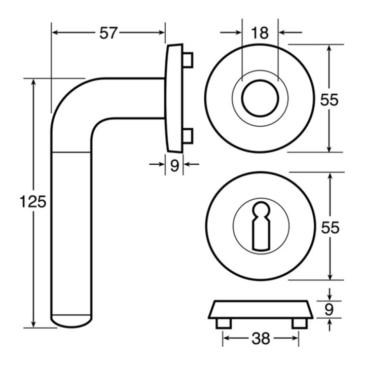 Rosettengrt.New Orbis MS 035 BB DIN L/R