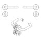 Rosettengrt.OGRO 8100 8MM/3020/6501/6612 PZ ER VA ER rd.PZ DIN L/R fl.D/K
