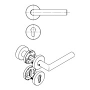 Rosettengrt.OGRO 8906 8MM/3020/6501/6612 PZ ER VA ER rd.PZ DIN L/R fl.D/K OGRO-4