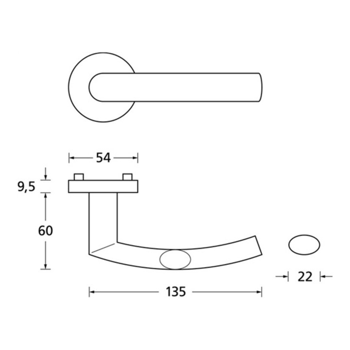 Rosettengrt.PB3.0-1003 VA EST rd.PZ DIN li.fl.D/K SCOOP