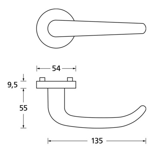Rosettengrt.PB3.0-1103 VA EST rd.PZ DIN li.fl.D/K SCOOP