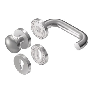 Rosettengrt.Rondo K1.0/H1.0 VA EST rd.PZ DIN L/R fl.D/K BKS