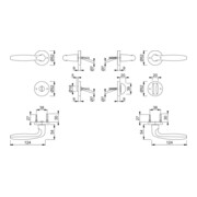 Rosettengrt.Verona 1510/42KB/42KBS Alu.F1 SK/OL DIN L/R D/D HOPPE-3