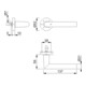 Rosettenhalbgarnitur Ams.1400/42H Alu.F1 4-KT.10mm HOPPE