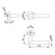 Rosettenhalbgarnitur Ams.E1400Z/42H VA F69 4-KT.10mm HOPPE-3