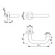 Rosettenhalbgarnitur Paris E138Z/42H VA F69 4-KT.10mm HOPPE-3