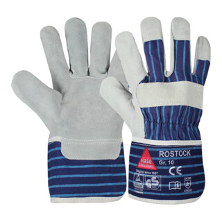 Gants de travail Hase Rostock cuir fendu de vachette Rostock