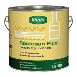 Rostprimer Rostosan Plus grau 2500 ml Dose KLUTHE, 2 Stück