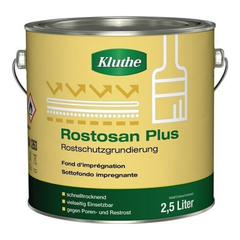 Rostprimer Rostosan® Plus grau 2500 ml Dose KLUTHE