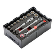 Rothenberger 17-tlg. 6-Kant-Steckschlüssel-Set 1/4"