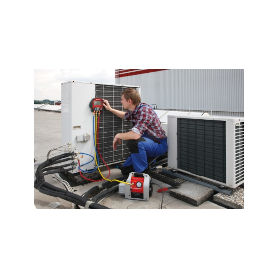Rothenberger 2-traps vacuümpomp ROAIRVAC R32 3.0, 85 l/min, 250W