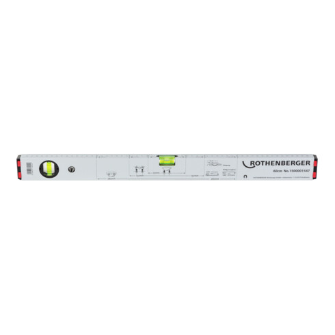 Rothenberger Alu-Wasserwaage 600mm, mit Magneten
