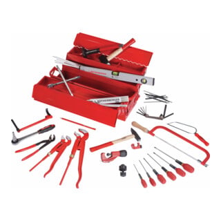 Rothenberger Assortimento utensili per apprendisti, in cassetta attrezzi in lamiera di acciaio, 50pz.