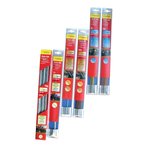 Rothenberger Baguettes de brasage dur Rolot n°3.5602SB x 5 pièces