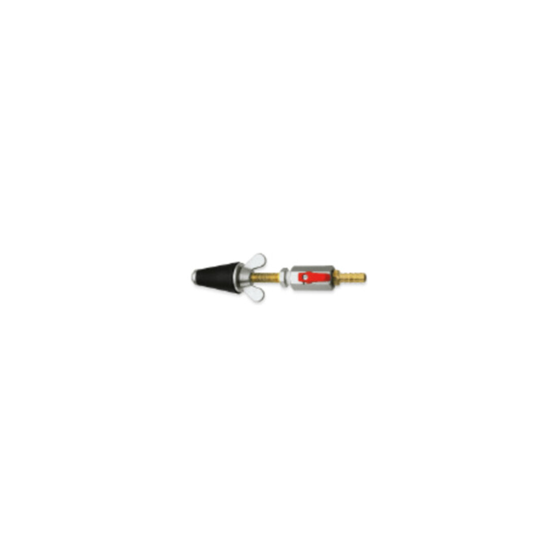 Rothenberger Bouchon de test gaz, conique, T3, 1,1/4-2", avec robinet